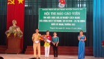 Dược sỹ Lê Thị Mai Sương cùng với đồng chí Nguyễn Văn Khánh cùng đạt giải nhì Hội thi. (Ảnh: Bs Đức Anh)