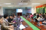 Các đại biểu thực hành trên máy vi tính tại lớp tập huấn trực tuyến
