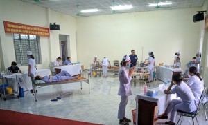 Toàn cảnh cuộc thi phần thực hành "chạy trạm"