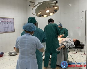 Trung tâm Y tế huyện Thạch Hà: Cấp cứu thành công sản phụ bị sa dây rốn