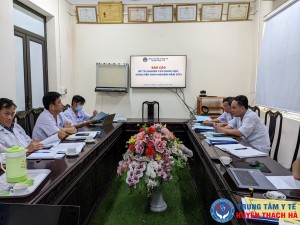 Trung tâm Y tế huyện Thạch Hà nghiệm thu đề tài nghiên cứu khoa học cấp cơ sở năm 2022