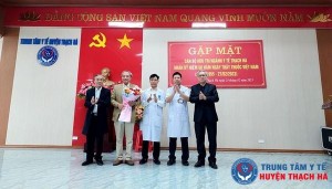 Trung tâm Y tế huyện Thạch Hà tổ chức gặp mặt cán bộ hưu trí ngành y tế Thạch Hà nhân kỷ niệm 68 năm ngày Thầy thuốc Việt Nam
