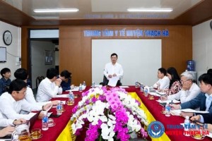 UBND tỉnh khảo sát, đánh giá mô hình Trung tâm Y tế cấp huyện đa chức năng tại Trung tâm Y tế huyện Thạch Hà