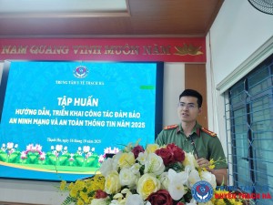 Tập huấn an ninh mạng – nền tảng bảo đảm an toàn cho chuyển đổi số y tế tại Trung tâm Y tế Thạch Hà