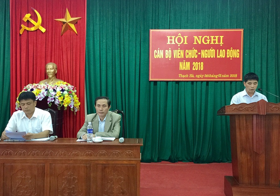 Hội nghị cán bộ viên chức – Người lao động Bệnh viện đa khoa huyện Thạch Hà