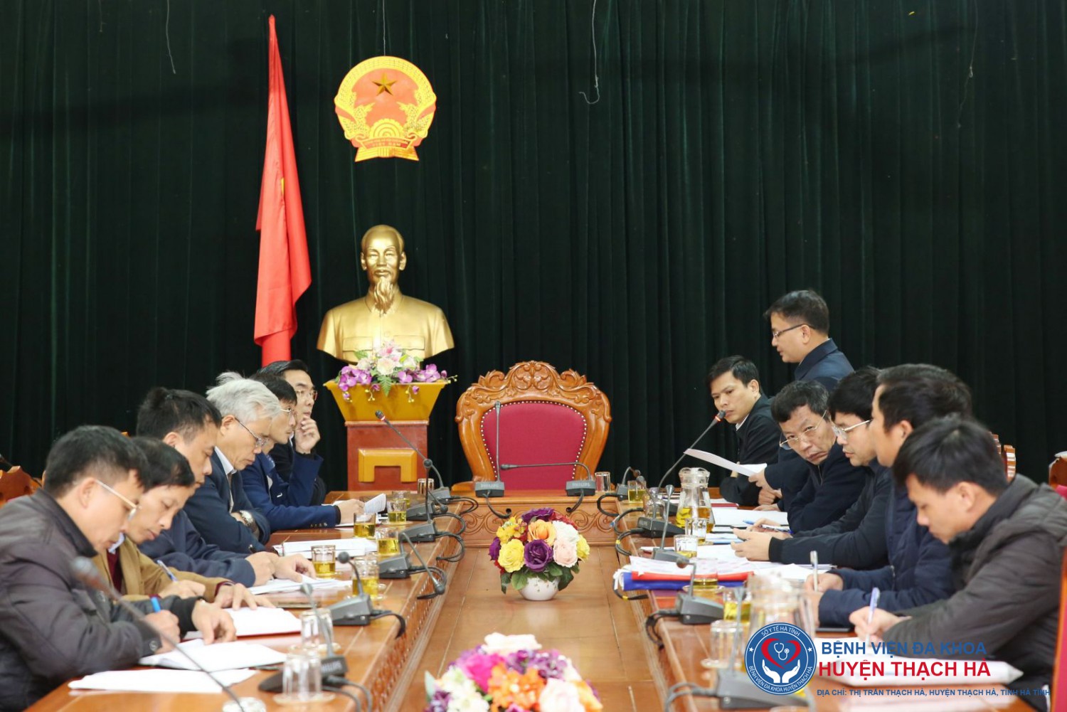 Trung tâm Kiểm soát Bệnh tật tỉnh làm việc với Ban chỉ đạo phòng, chống dịch bệnh Covid – 19 huyện Hương Sơn