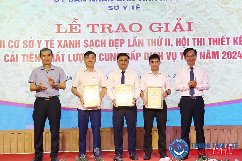 Trung tâm Y tế huyện Thạch Hà đạt nhiều thành tích tại Cuộc thi "Cơ sở Y tế xanh sạch đẹp" lần thứ II và Hội thi "Thiết kế Poster cải tiến chất lượng dịch vụ Y tế" năm 2024