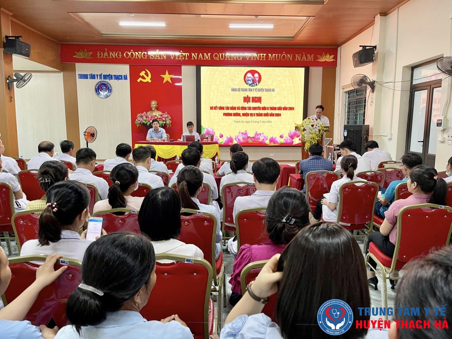 Hội nghị sơ kết công tác Đảng và chuyên môn 6 tháng đầu năm 2024, phương hướng, nhiệm vụ 6 tháng cuối năm 2024